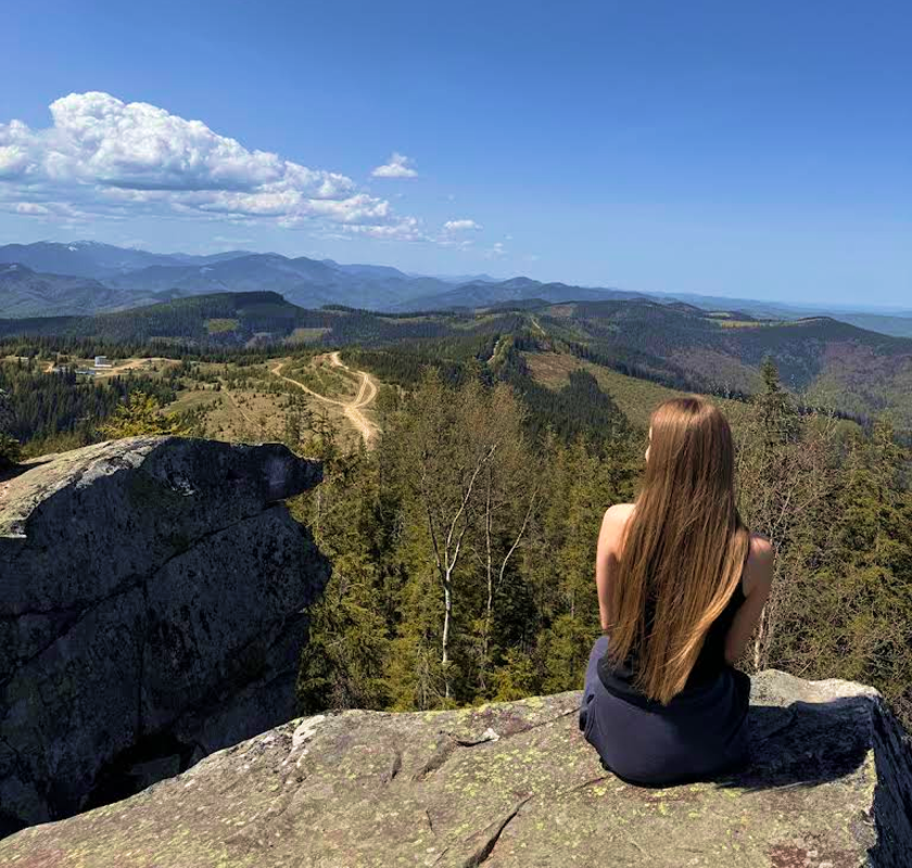 Вид з гори Синячка