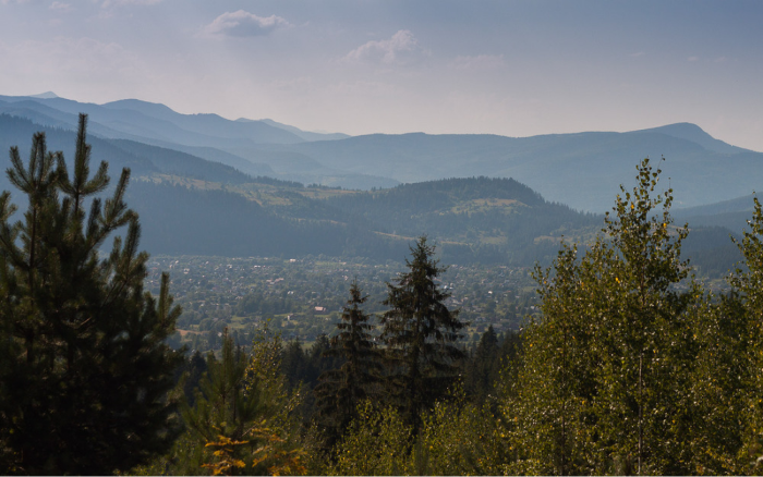 Вид на Микуличин