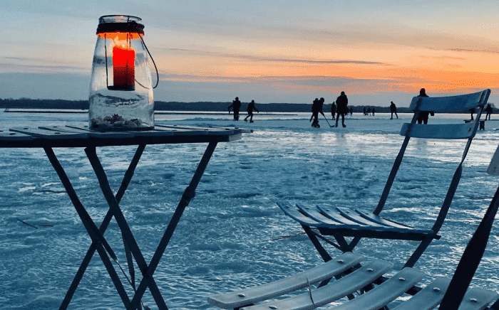 Зимний каток на Шацких озерах