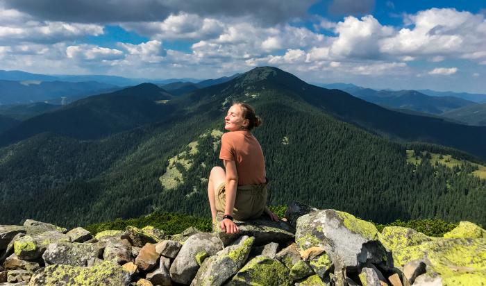 Вершина гори Хом'як